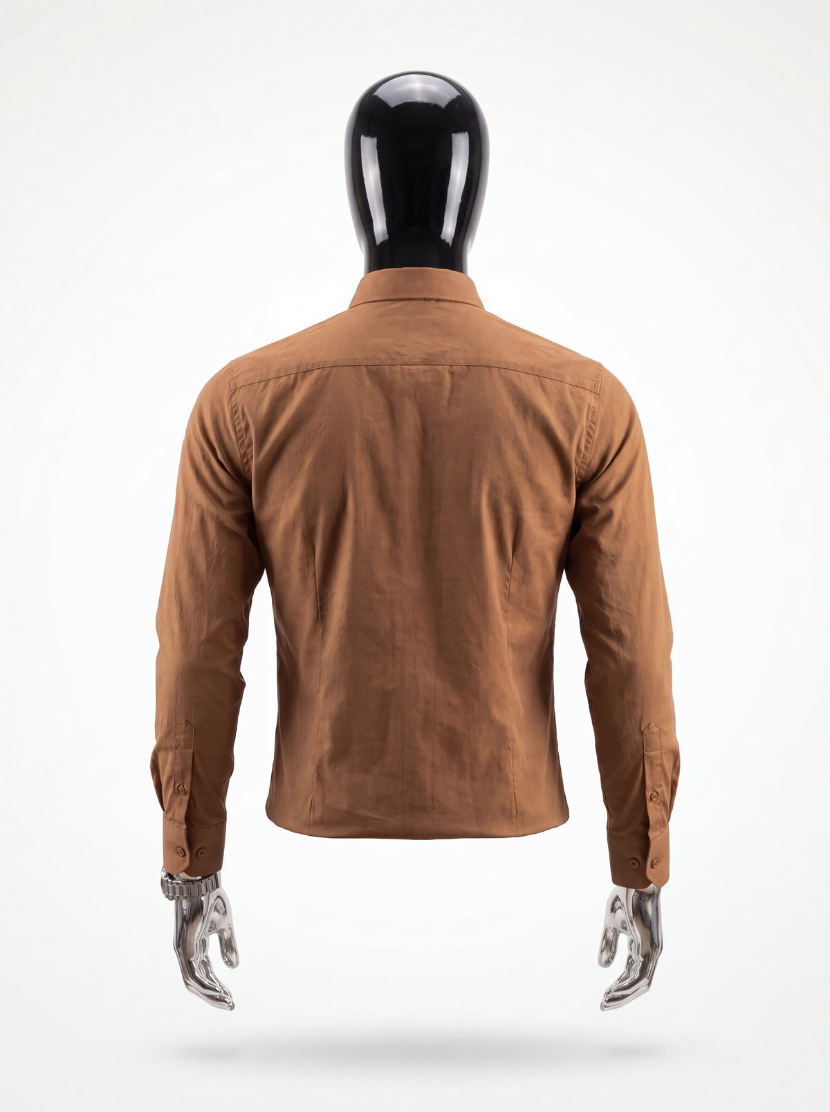 Camisa Seda Fría Slim Fit – Camel Essential
