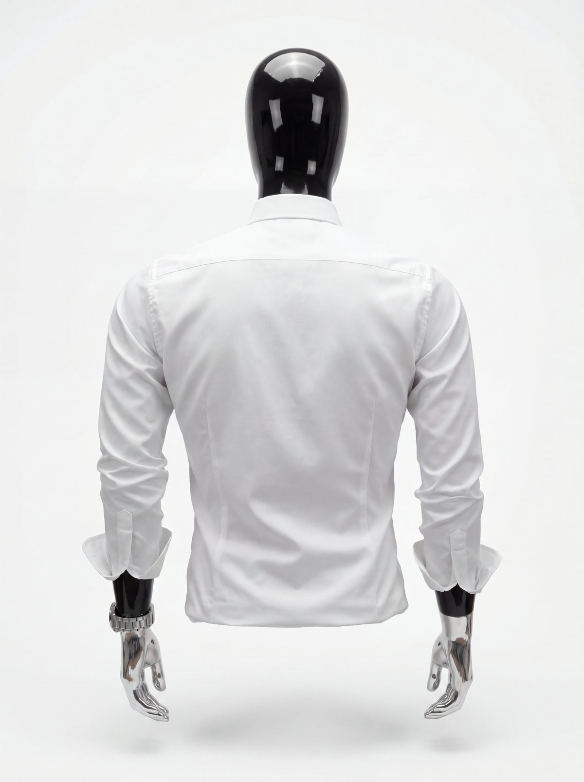 Camisa Seda Fría Slim Fit – White Essential