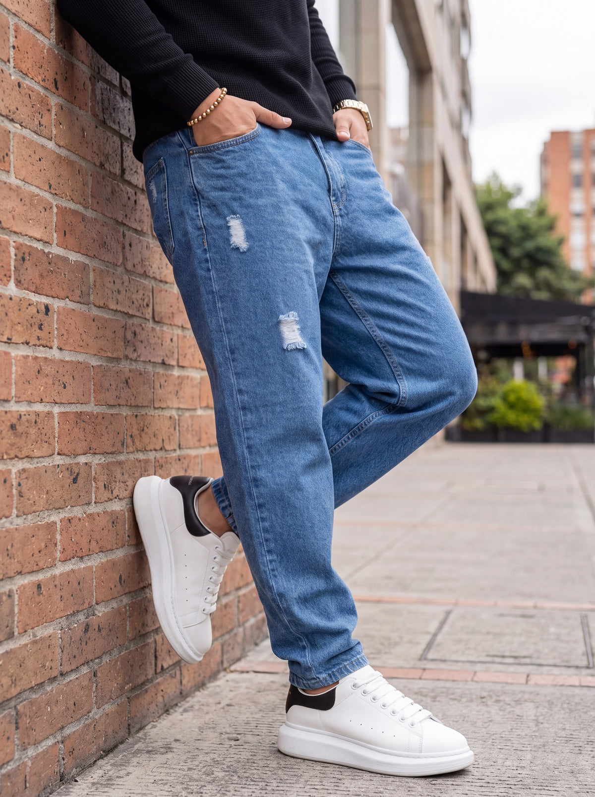 Jean Mom Fit Vintage Blue