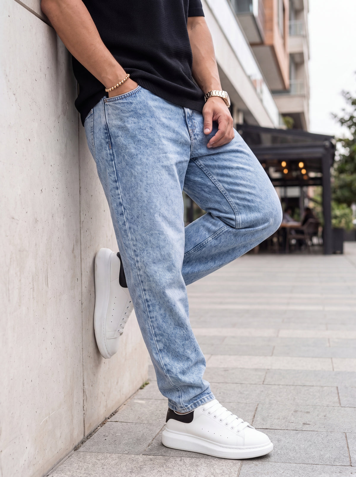 Jean Mom Fit Ice Blue