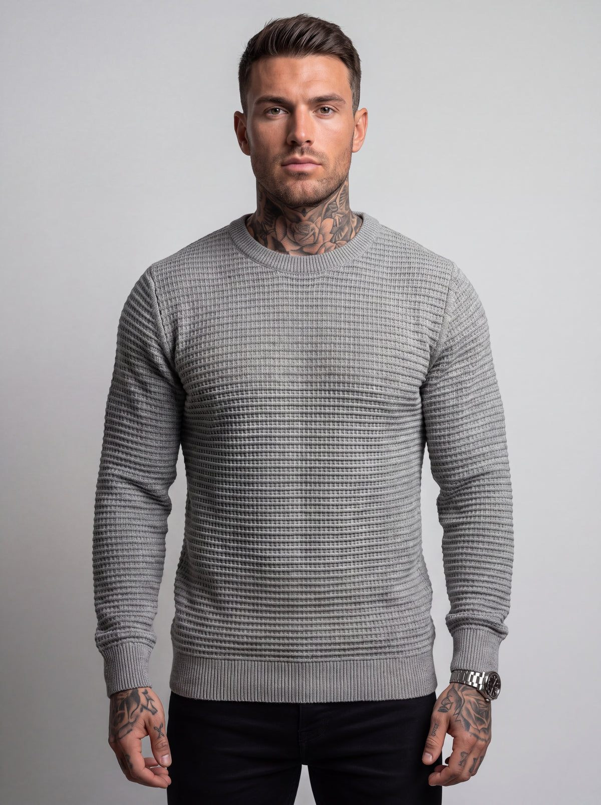 Buzo Tejido Rib Monaco – Gris