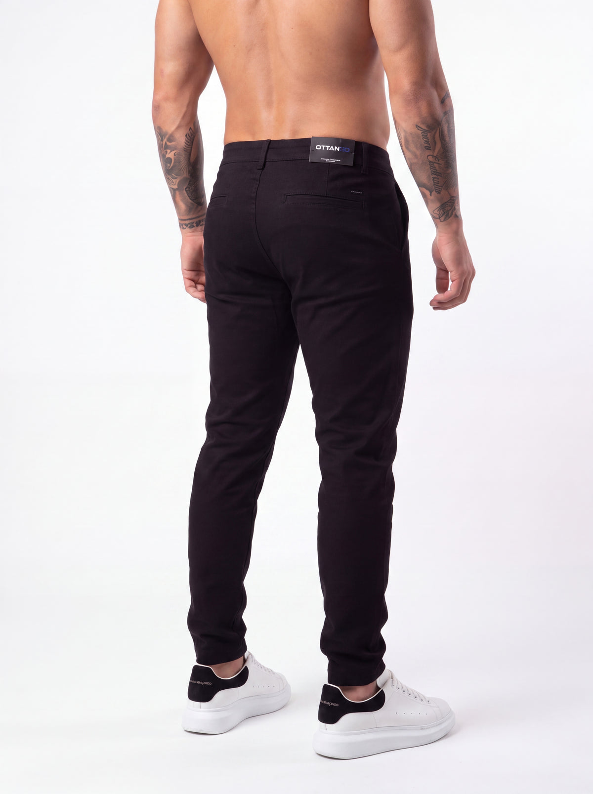 Pantalón Punto Roma Slim Negro