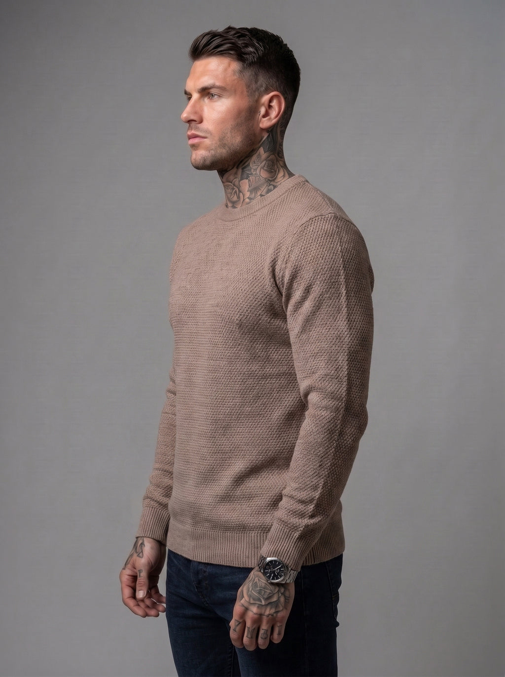 Buzo Tejido Milano Taupe