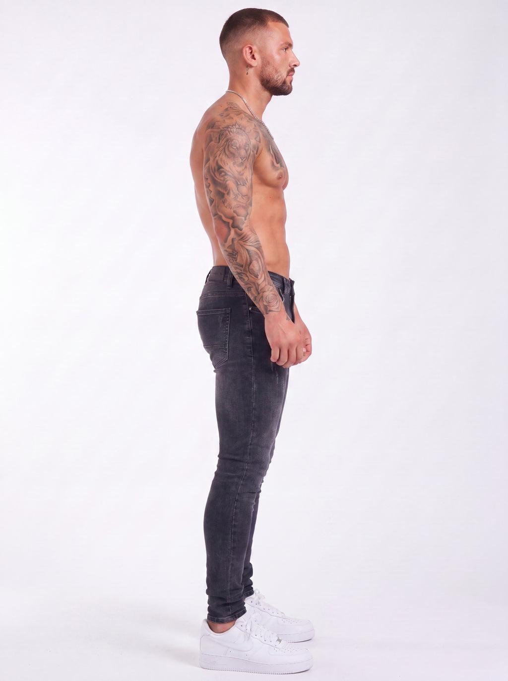 Jean Skinny Noir Grafito