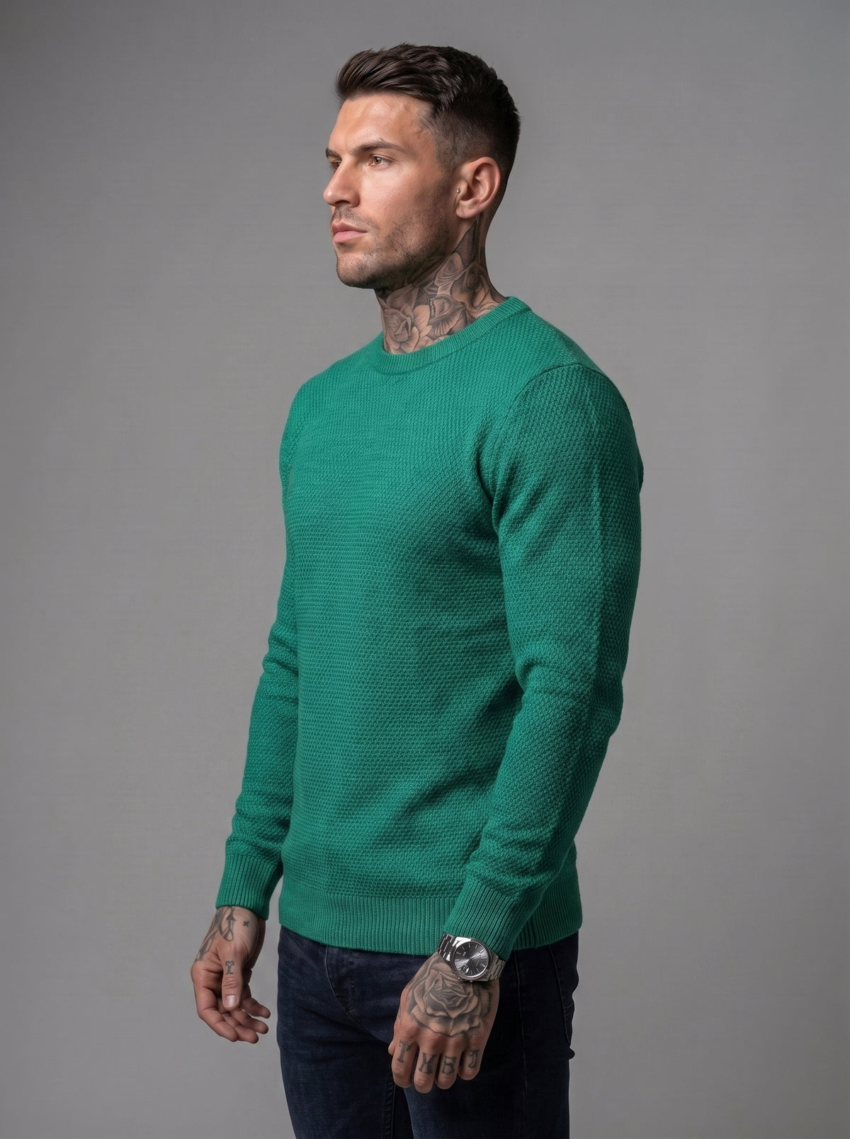Buzo Tejido Milano Verde Esmeralda