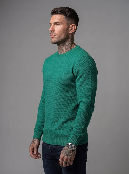 Buzo Tejido Milano Verde Esmeralda