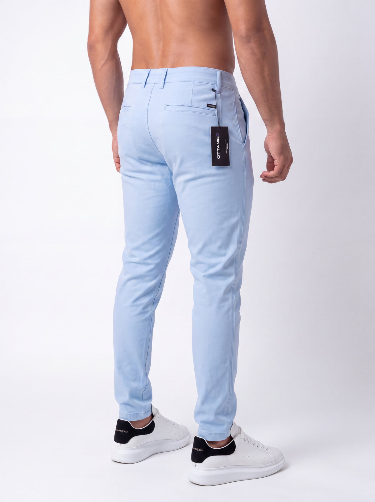 Pantalón Punto Roma Azul Cielo
