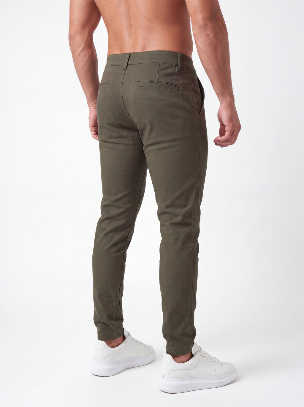 Pantalón Punto Roma Slim Verde Militar