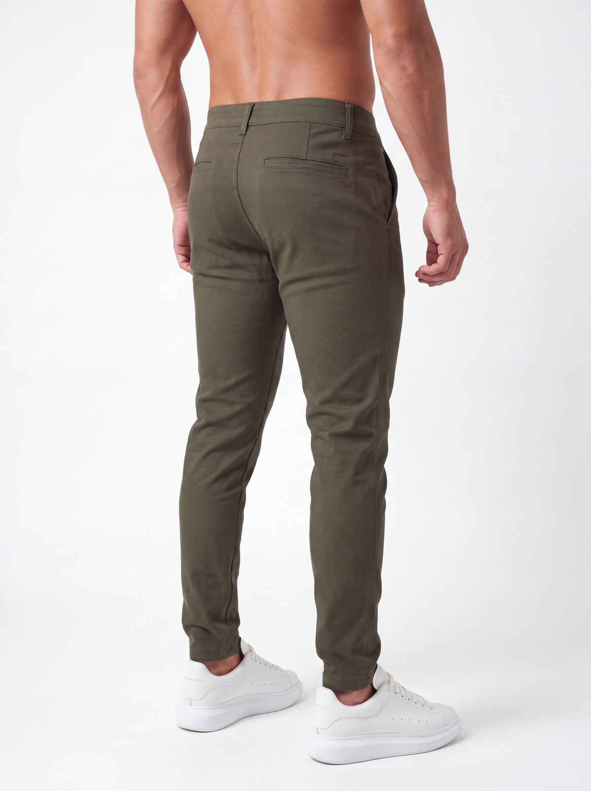 Pantalón Punto Roma Slim Verde Militar