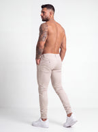 Pantalón Drill Slim Fit Marfil