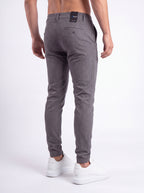Pantalón Punto Roma Slim Gris Grafito