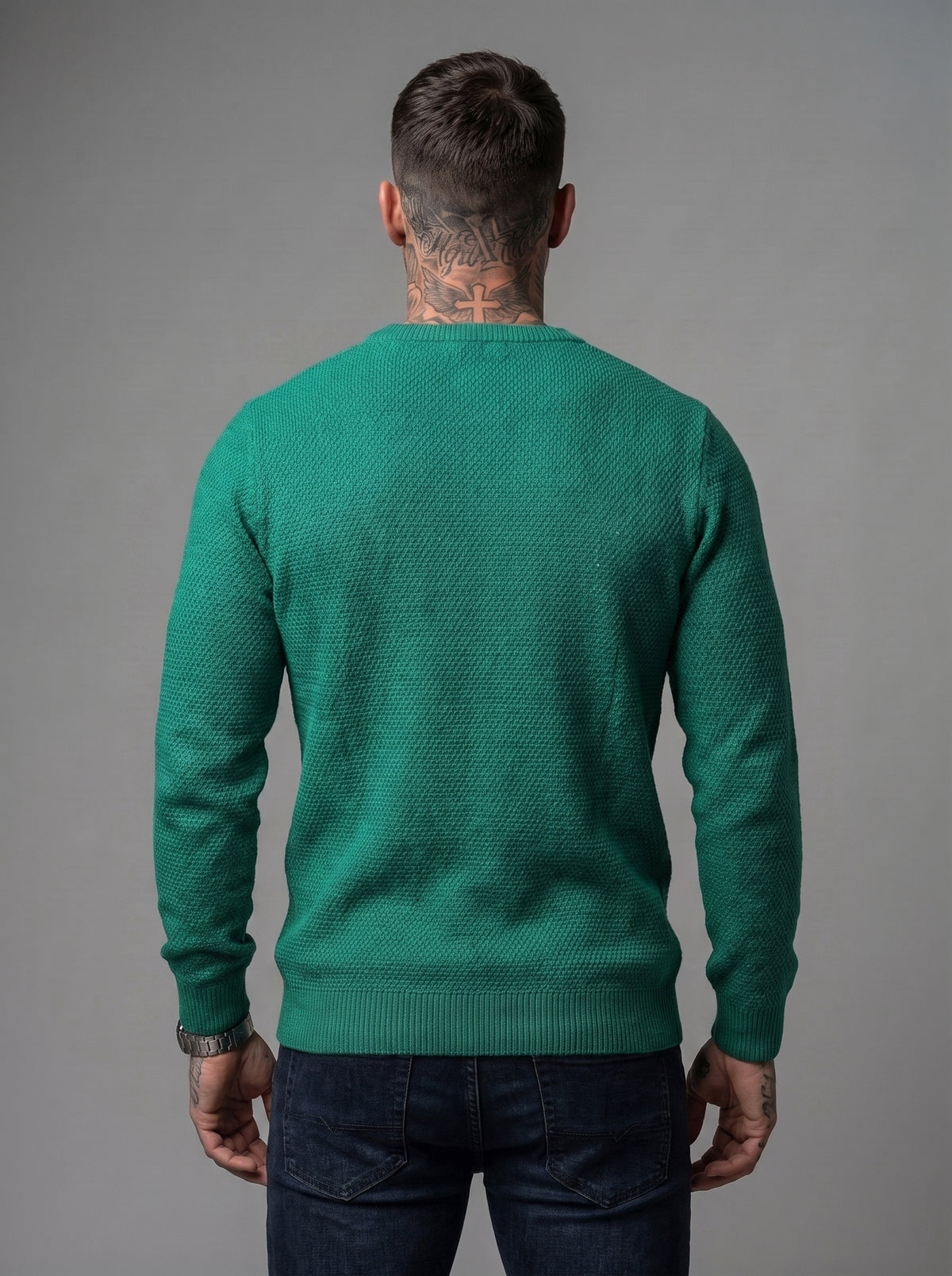 Buzo Tejido Milano Verde Esmeralda