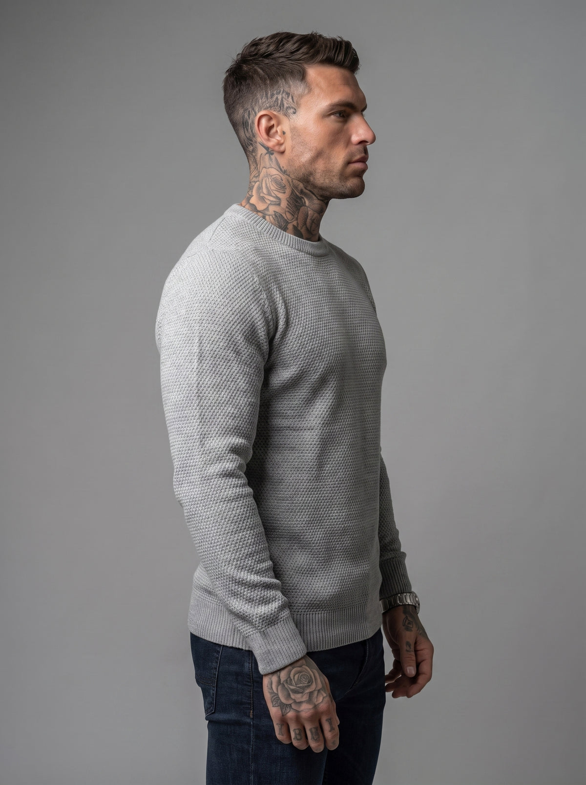 Buzo Tejido Milano Gris