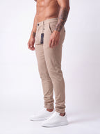 Pantalón Punto Roma Slim Beige Arena