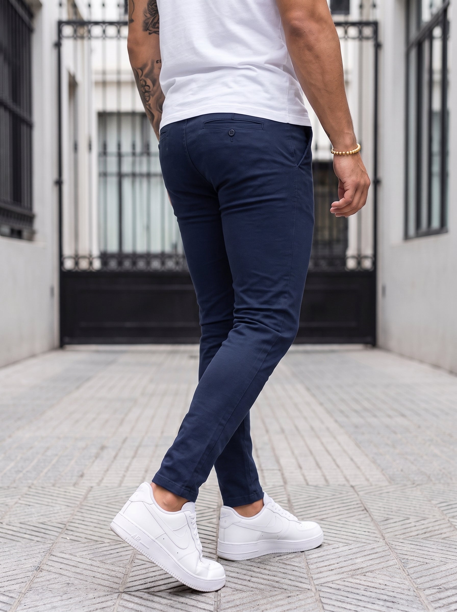 DRILL SLIM AZUL NAVY