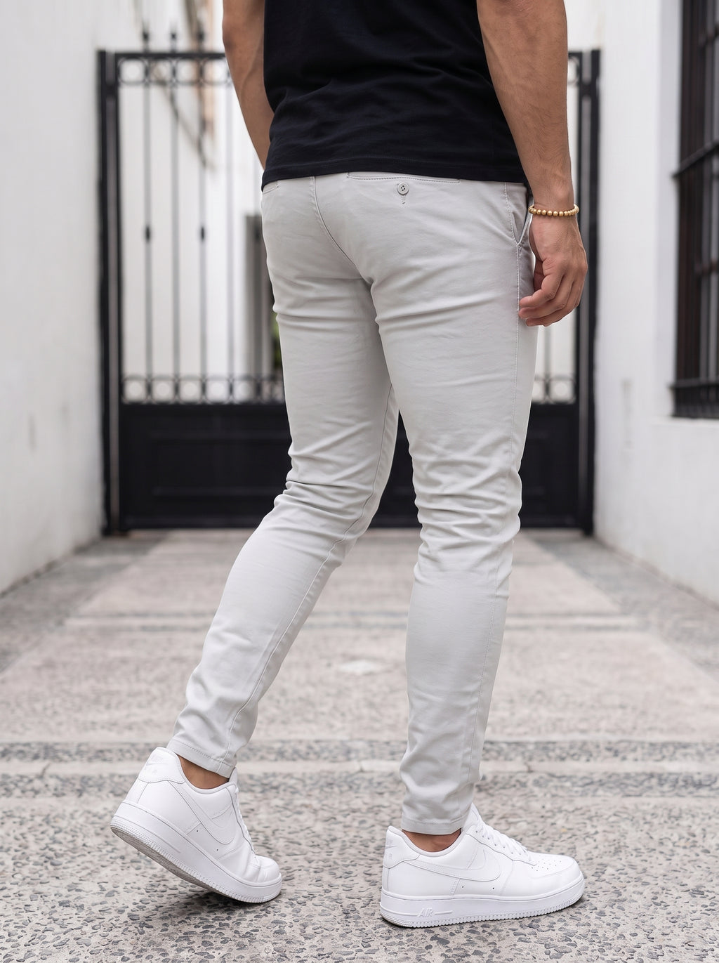 DRILL SLIM GRIS PERLA