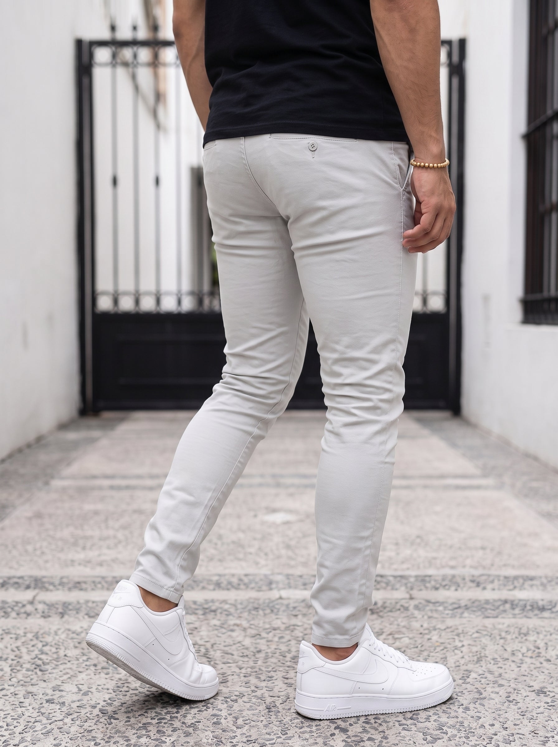 DRILL SLIM GRIS PERLA
