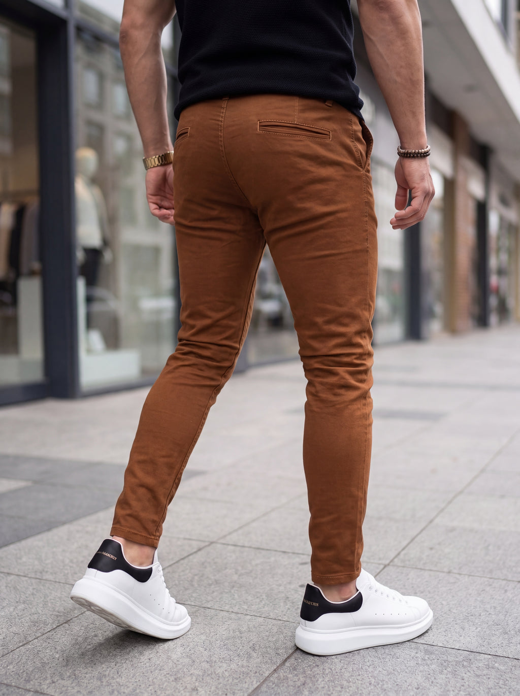 Pantalón Drill Slim Fit Camel