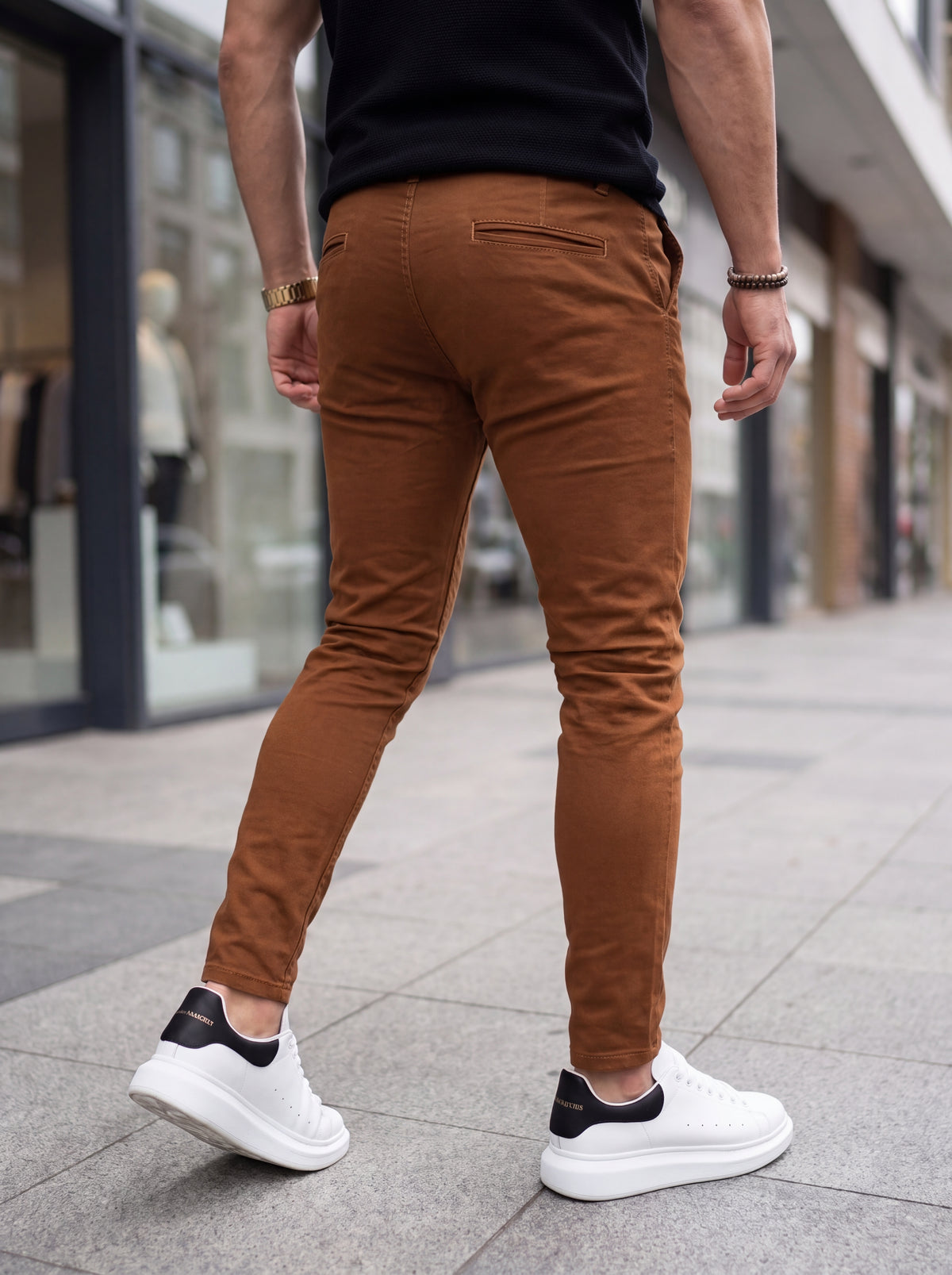 Pantalón Drill Slim Fit Camel