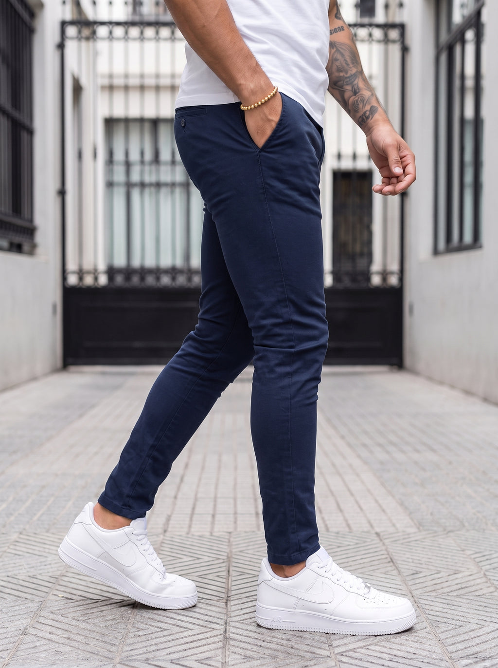 DRILL SLIM AZUL NAVY