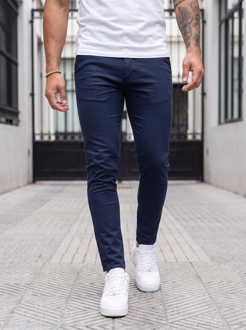 DRILL SLIM AZUL NAVY