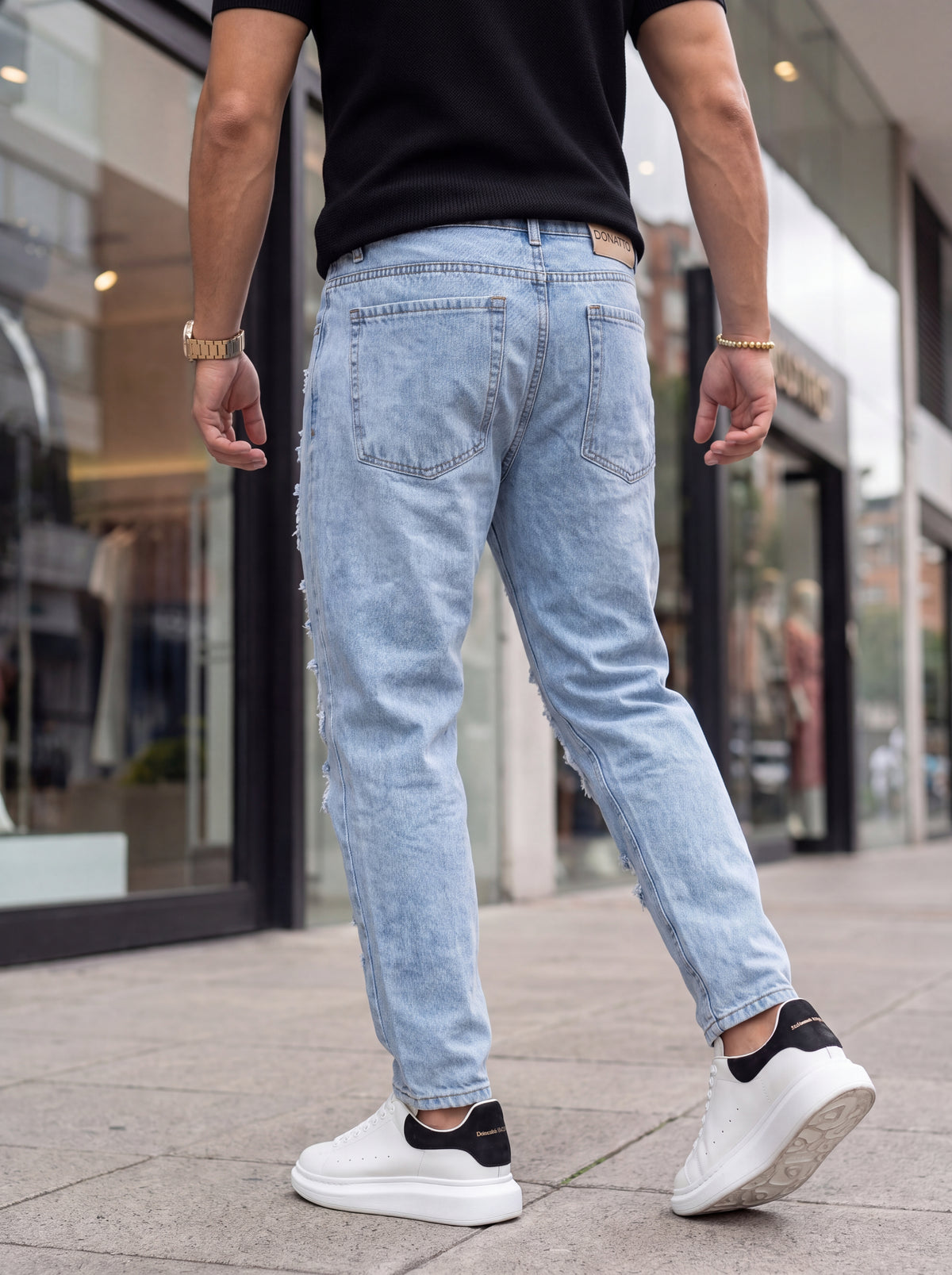 Jean Mom Fit Azul Destroyer