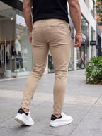 Pantalón Drill Slim Fit Beige Arena