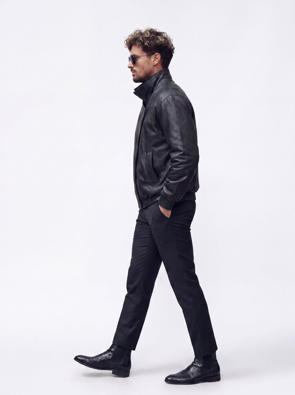 CHAQUETA CUERO TEX MONZA BLACK