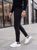 Pantalón Drill Slim Fit Negro