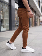 Pantalón Drill Slim Fit Camel