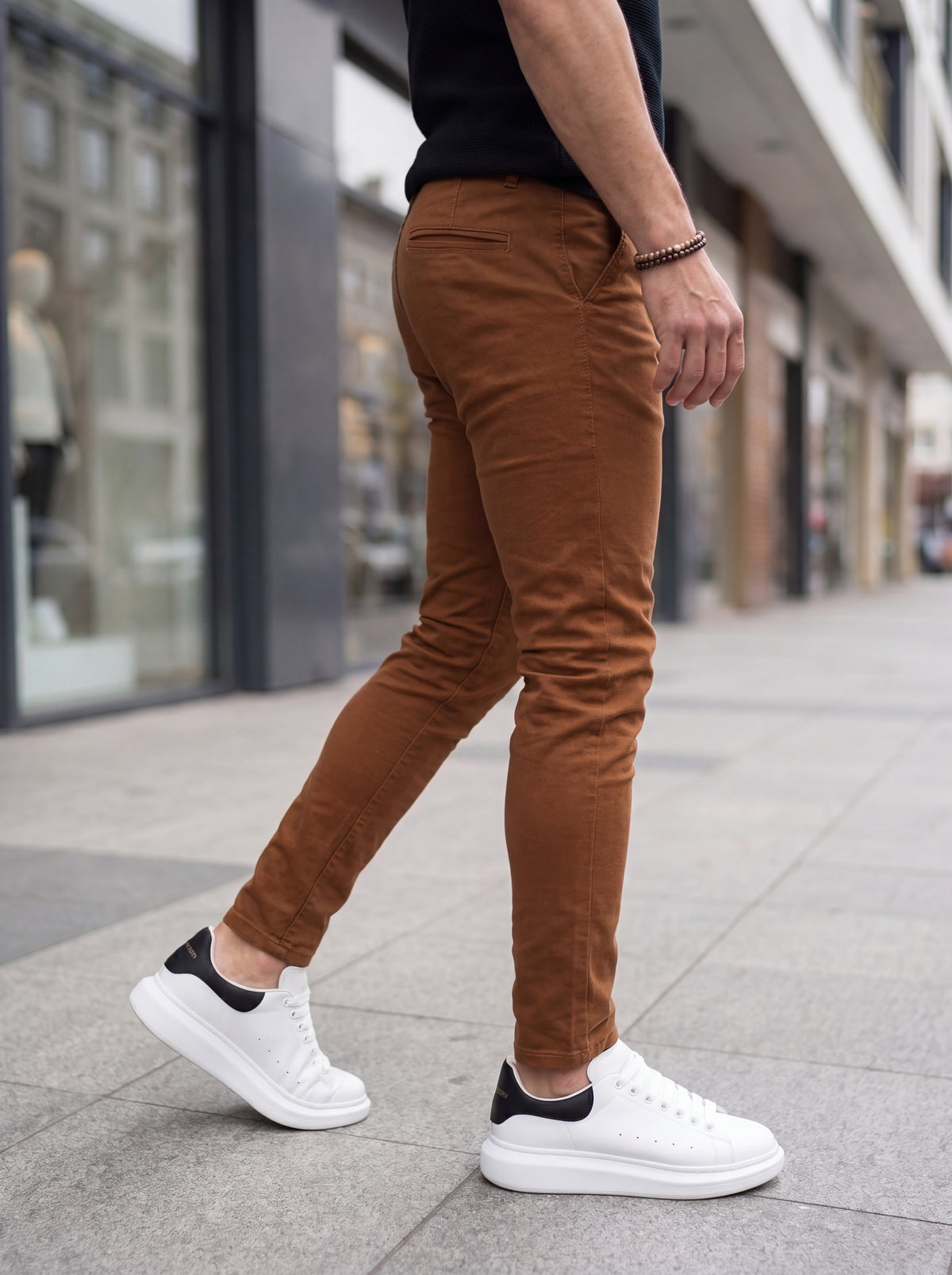 Pantalón Drill Slim Fit Camel