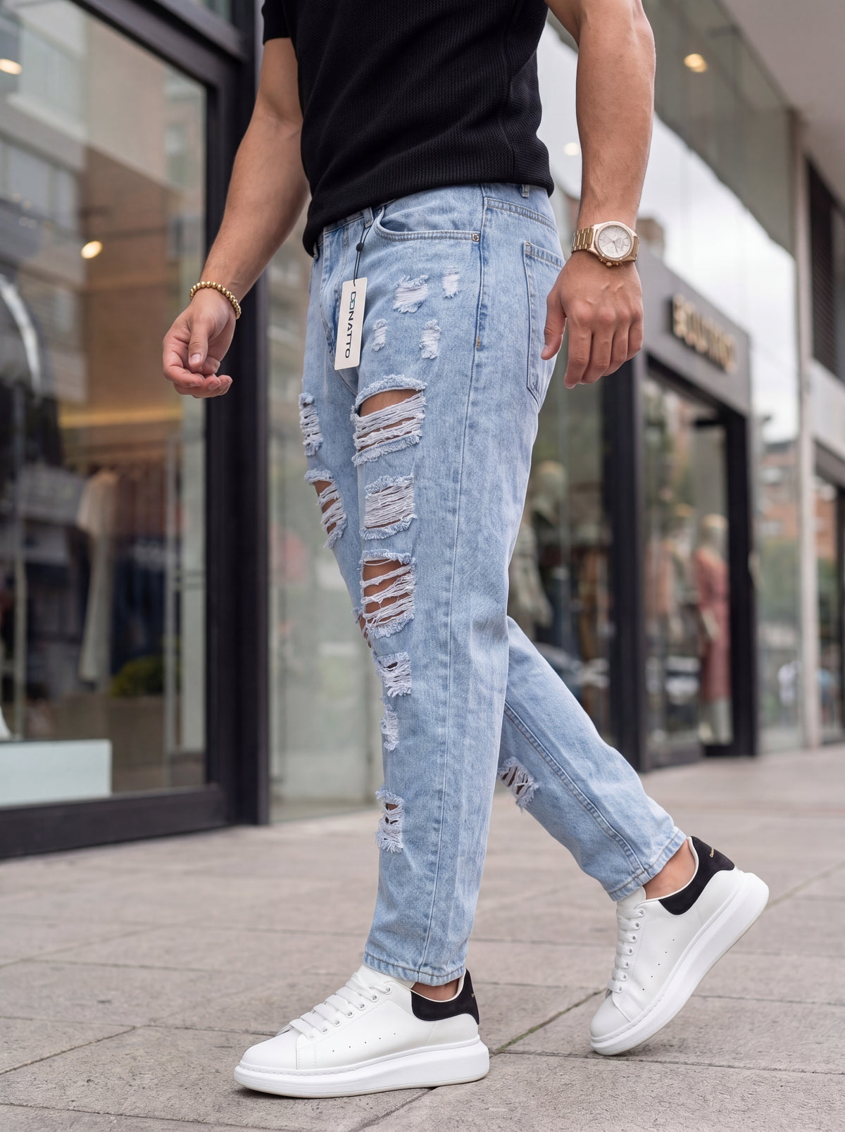 Jean Mom Fit Azul Destroyer