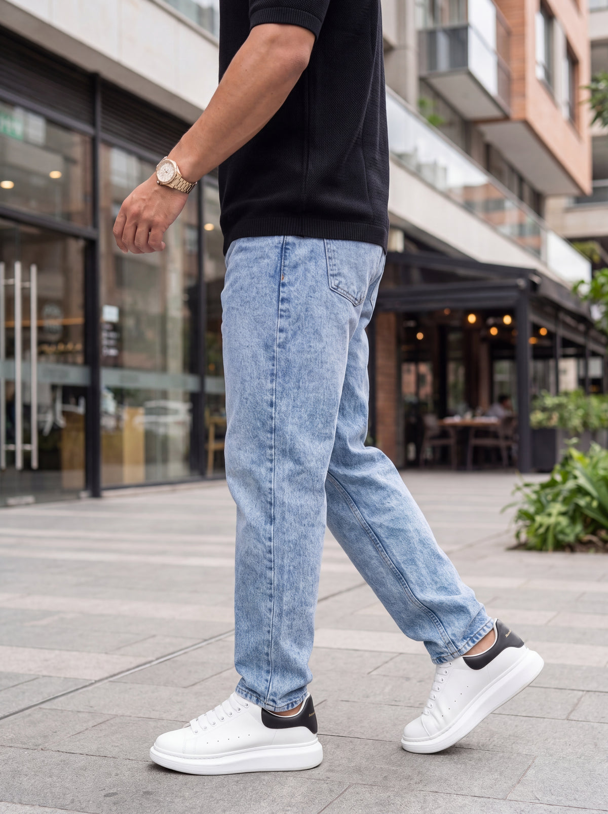 Jean Mom Fit Ice Blue
