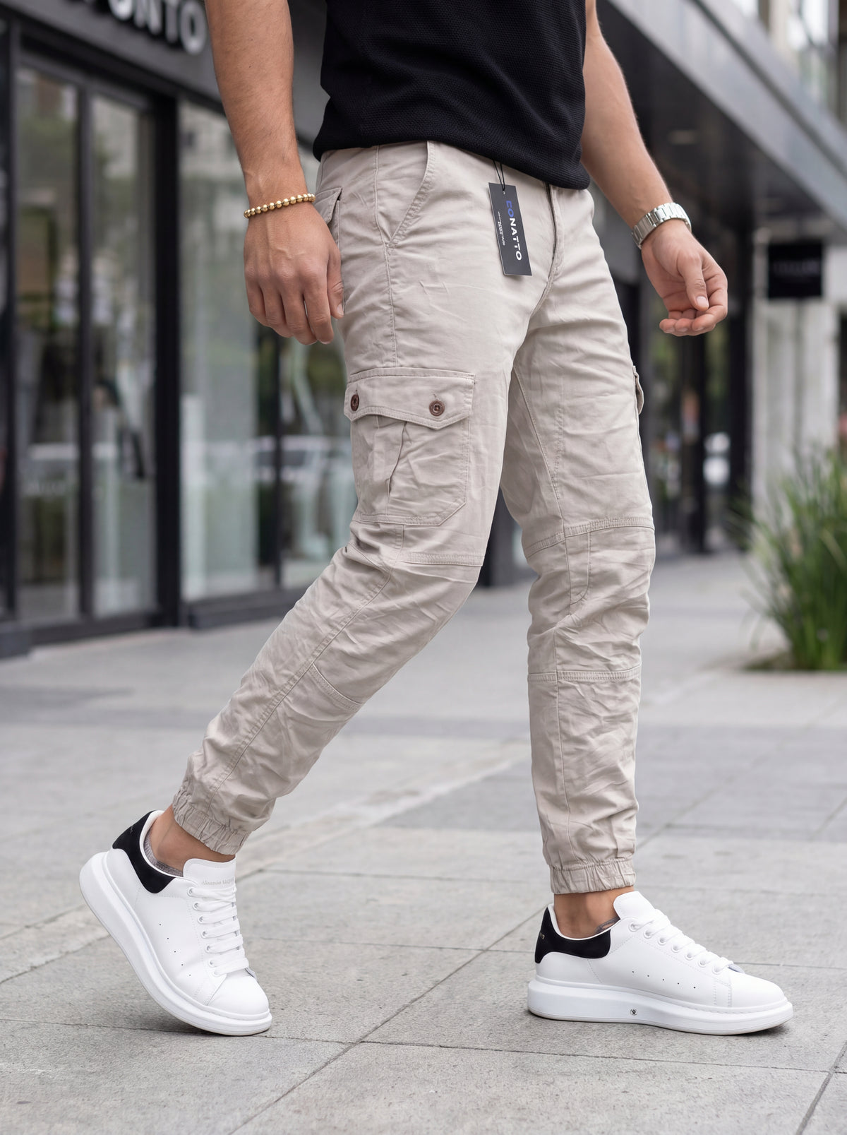 Jogger Cargo Beige Arena