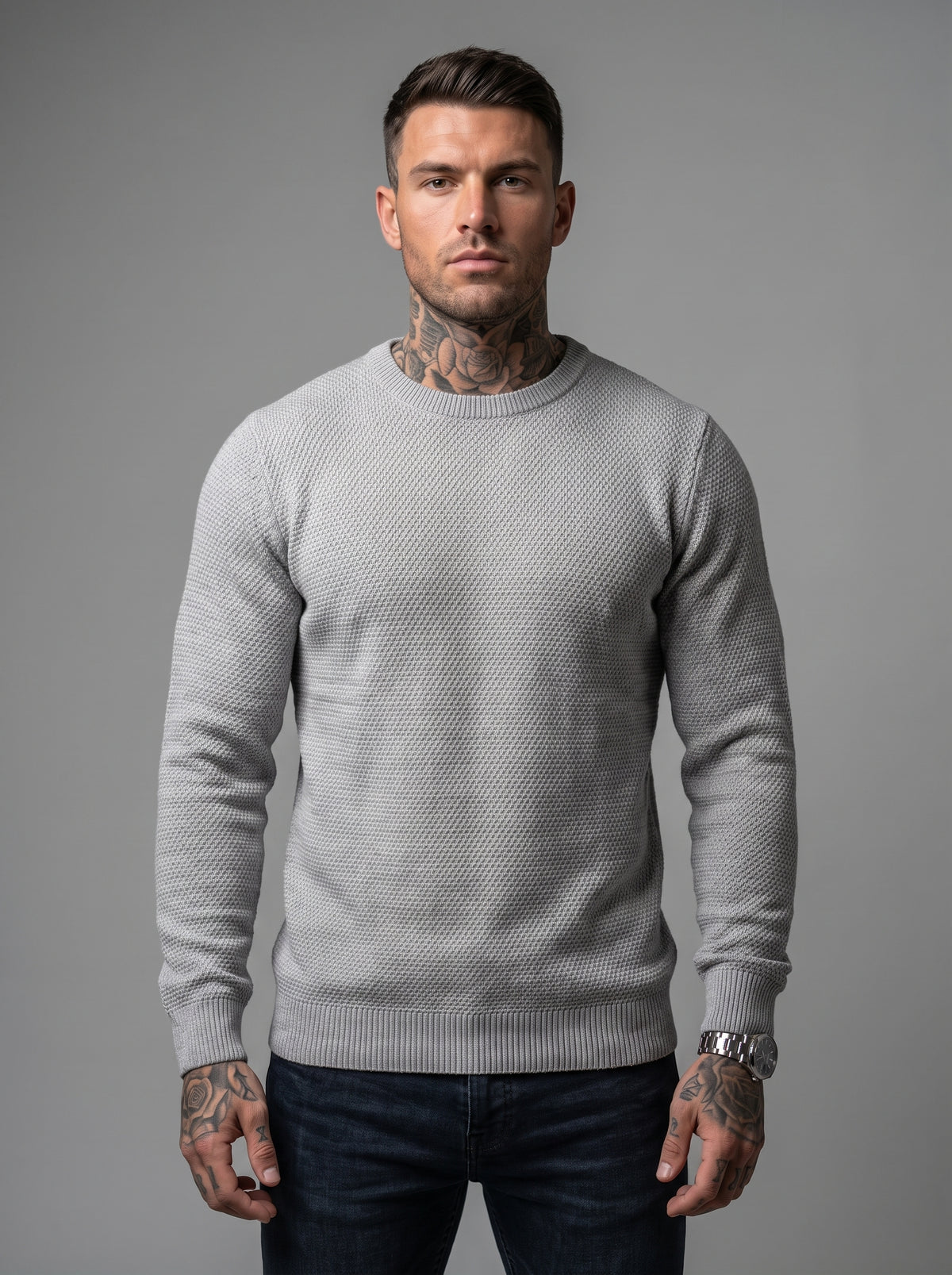 Buzo Tejido Milano Gris