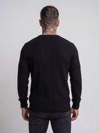Buzo Tejido Waffle Monaco – Negro