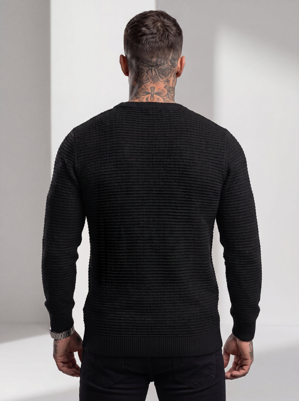 Buzo Tejido Rib Monaco – Negro