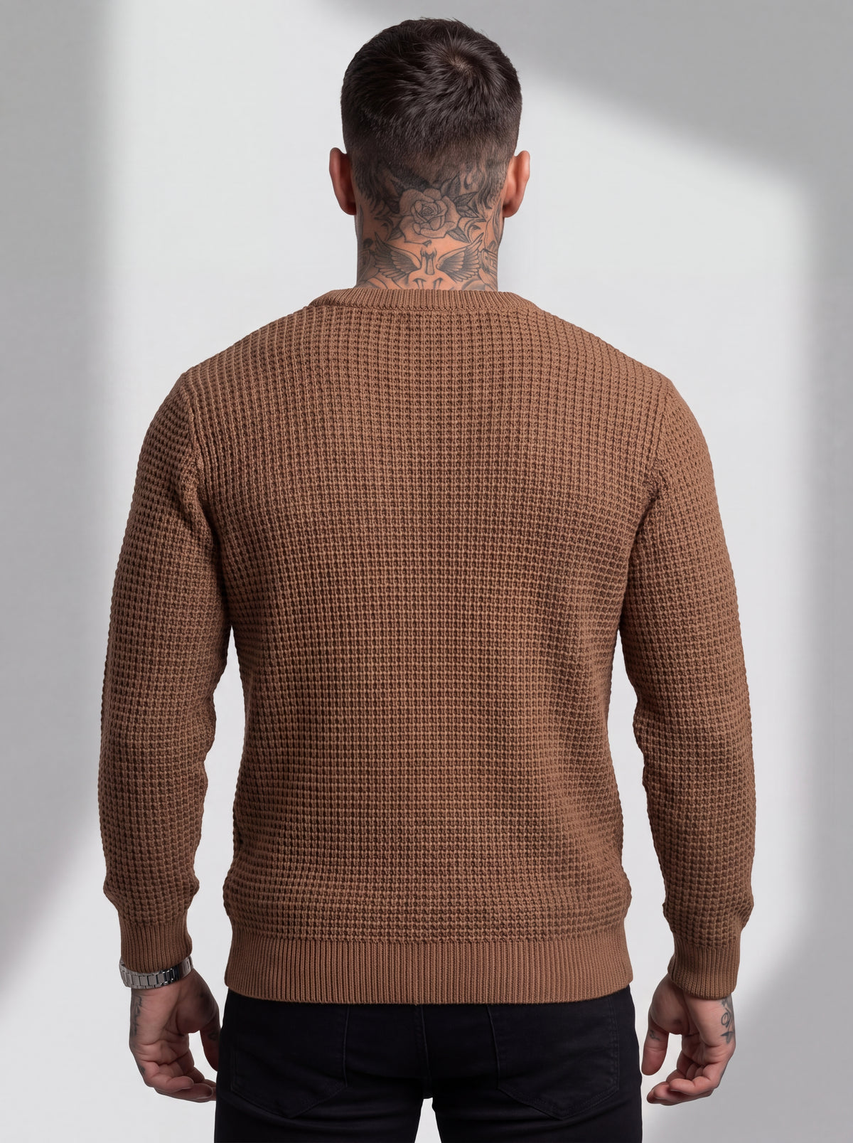 Buzo Tejido Waffle Monaco – Camel
