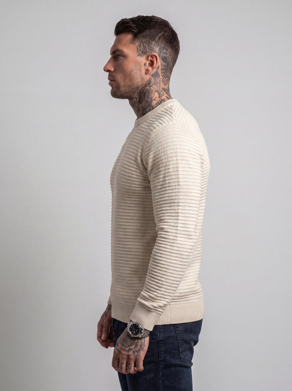 Buzo Tejido Rib Monaco – Marfil