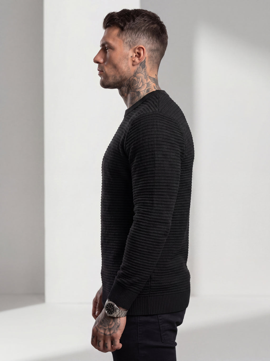Buzo Tejido Rib Monaco – Negro