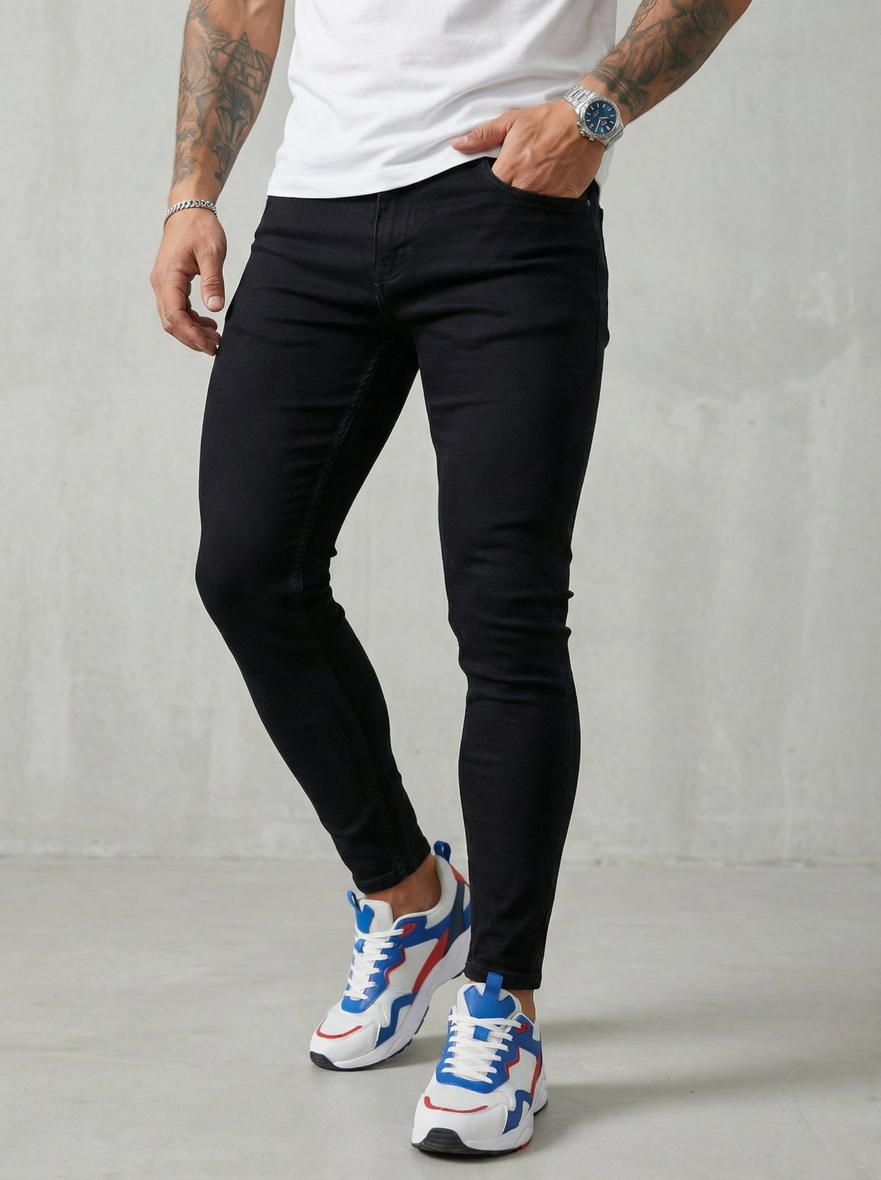 JEAN SKINNY - NEGRO LISO