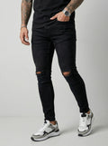 JEAN SKINNY - NEGRO ROTO RODILLA