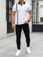 POLO DO MONACO BLACK LINE + JEAN SKINNY NEGRO LISO