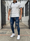POLO DO MONACO BLACK LINE + JEAN SKINNY FIT BLUE DESTROYED EDITION