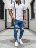 POLO DO MONACO BLACK LINE + JEAN SKINNY FIT BLUE URBAN