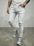 JEAN SKINNY - BLANCO ROTO RODILLA