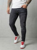 JEAN SKINNY - GRIS OSCURO LISO