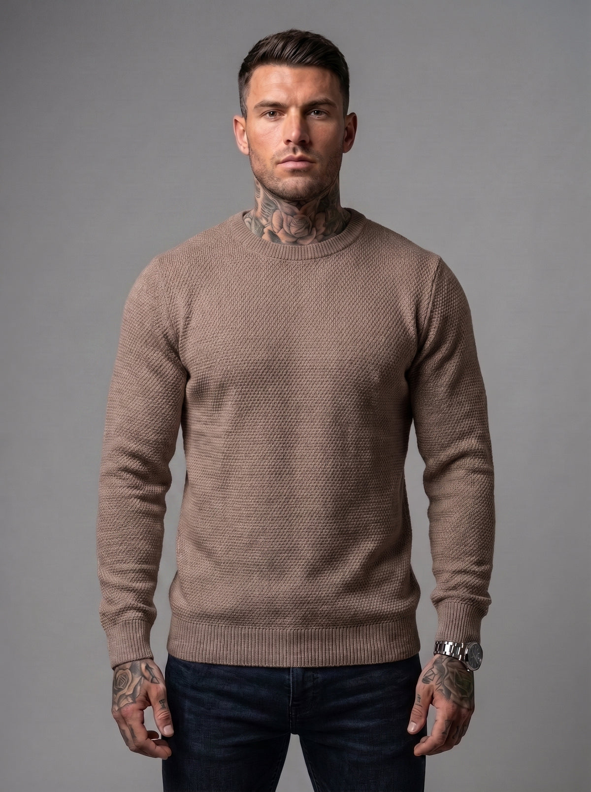 Buzo Tejido Milano Taupe