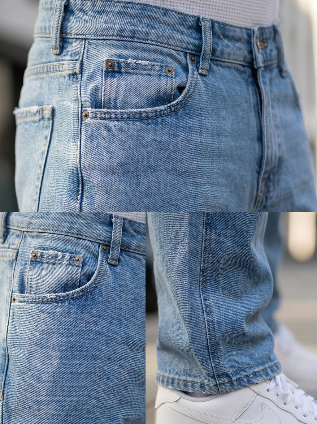 JEAN MOM FIT -  AZUL CIELO