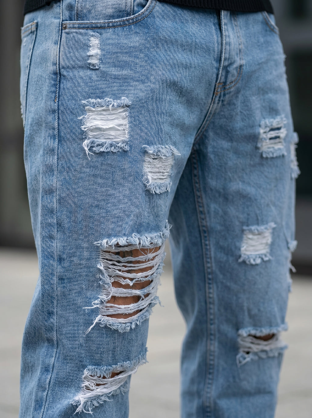JEAN MOM FIT -  AZUL CLARO FROST